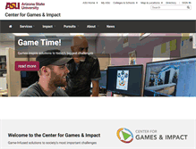 Tablet Screenshot of gamesandimpact.org